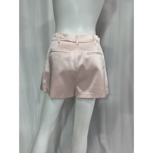 Loveshackfancy 'Perdita' Pink Silk Short Size 2 - Picture 3 of 5
